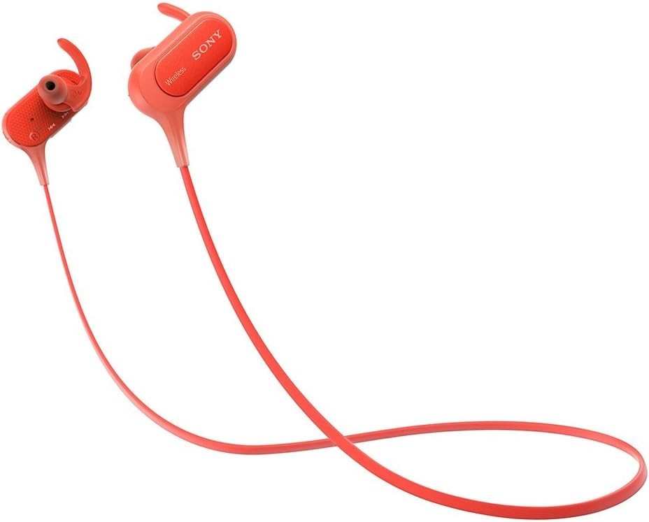 Sony Wireless Earphones MDR-XB50BS R Splash-proof/Sports-oriented Bluetooth Red