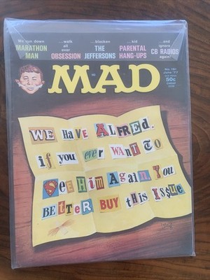Mad Magazine #191 June 1977 Jeffersons Marathon Man Alfred E Neuman Vintage