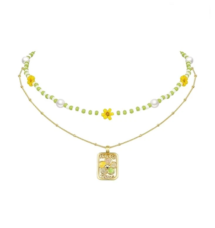 Медный колье цветы и растения модные ожерелья и кулоны