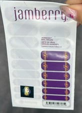 Jamberry Nail Wraps Los Angeles Lakers NBA Basketball Set Of 2 Full Sheet Purple