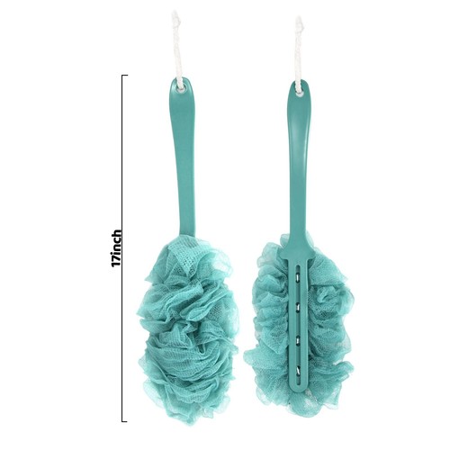2er Pack Luffa am Stick Rückenschrubber Dusche Bad Bürste mit langem Griff - Bild 7 von 7
