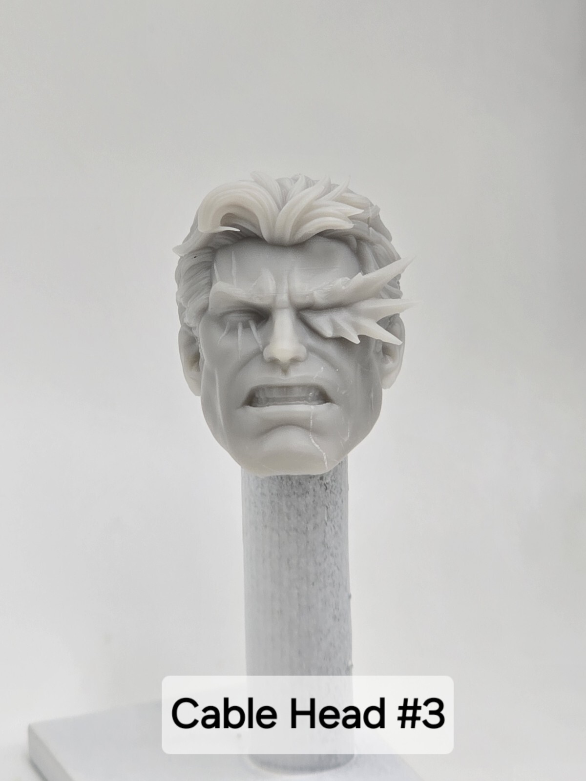 3d Print X-MEN CABLE HEAD #3 1:10 7" MARVEL Select McFarlane DC ...