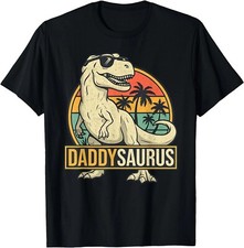 Daddysaurus T Rex Dinosaur Daddy Saurus Family Matching T-Shirt