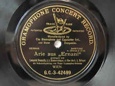 78rpm Leopold DEMUTH - ERNANI ARIA (Verdi) - G&T VIENNA 1905