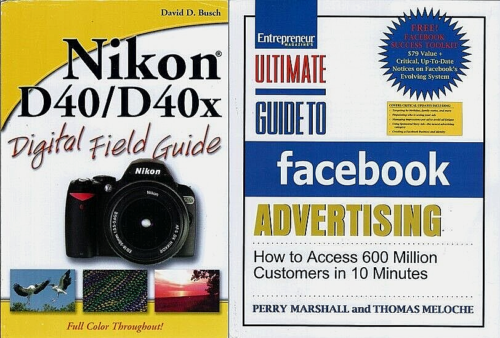 Lot of 2 Guidebooks: Ultimate Guide to Facebook Advertising & Nikon D40/D40X - Picture 1 of 1