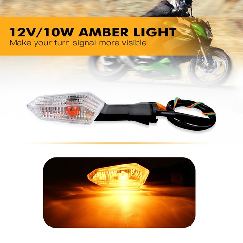 Par de luces indicadoras de señales de giro para Kawasaki ZRX 1200 2009-2016 2017 2018 - Imagen 2 de 8