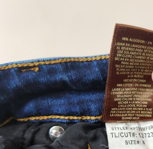 KUT Women's Jeans Dark Blue Size 8 Katy Boyfriend Vintage Good Condition - Picture 16 of 20