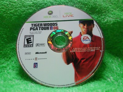 Tiger Woods PGA Tour 06 Xbox 360 Disc Only EA Sports Golf Game