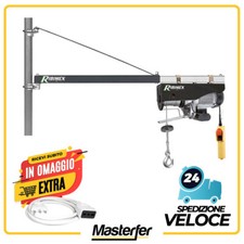 Paranco elettrico con BANDIERA A BRACCIO INCLUSA elevatore montacarichi 250kg 18