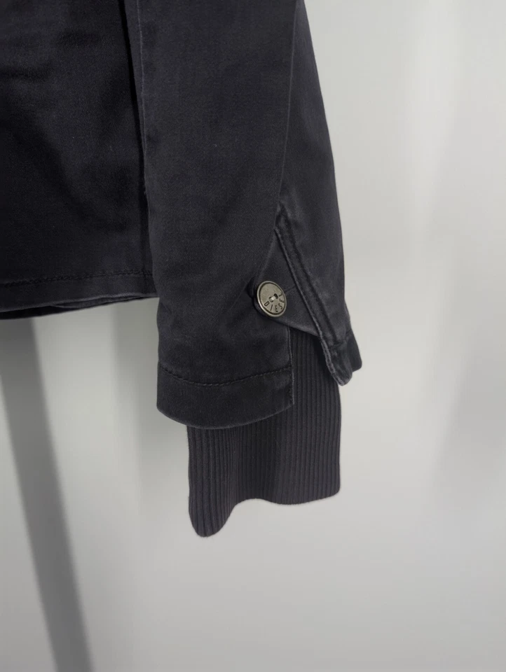 Chaqueta Blazer Diesel Vintage Y2K Desteñida Denim Sarga Deconstruida S Cyber Punk Foto 4 de 4