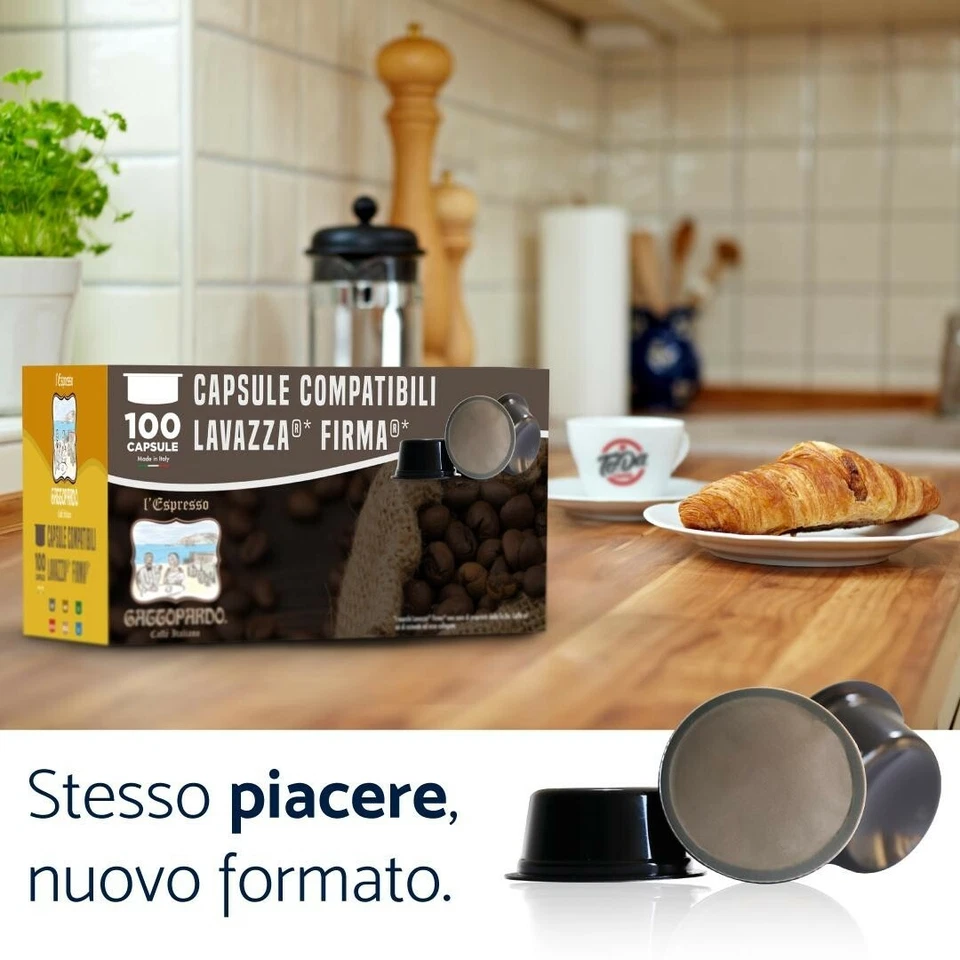 200 capsule caffé TODA Gattopardo MISCELA INSONNIA compatibili Lavazza Firma !