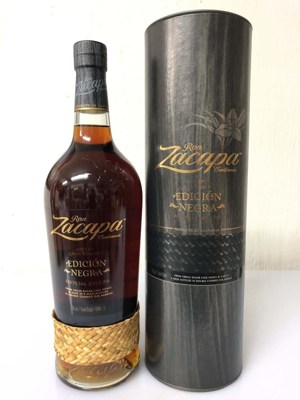 Ron Zacapa Centenario Edicion Negra Solera Gran Reserva  1 Litro 43% Vol