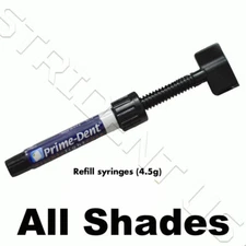 Prime Dent Light Cure Hybrid Composite Dental Resin - 4.5 g 001-001 All Shades