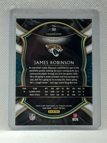 James Robinson 2020 Select Football - Concourse #88 RC - Jacksonville Jaguars - Picture 2 of 2