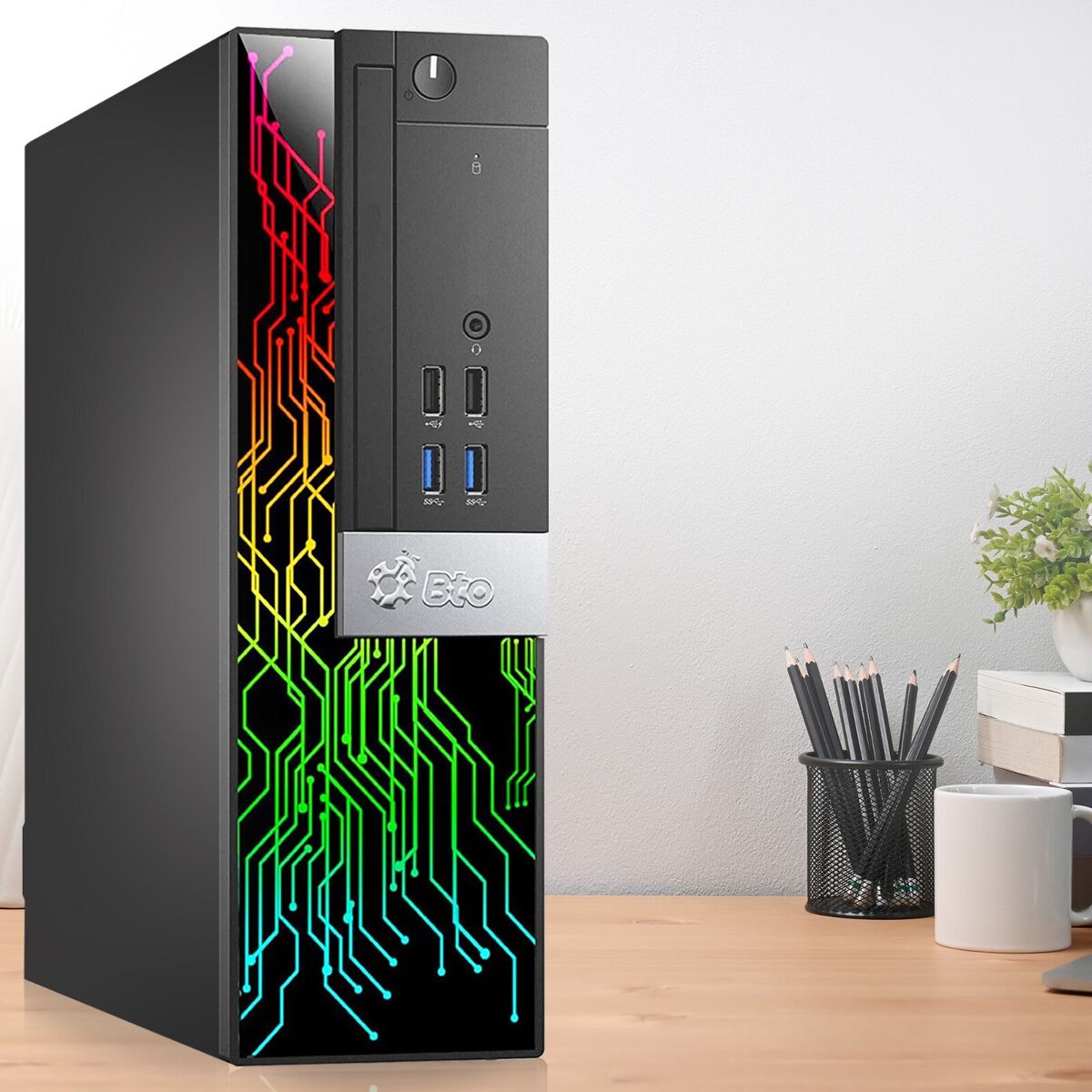  HP RGB Gaming Desktop PC, Intel Quad I7 up to 3.8Ghz