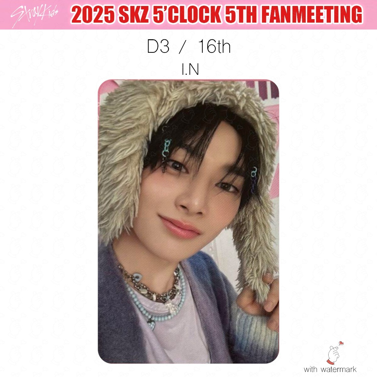 STRAY KIDS SKZ 5'CLOCK 5TH FANMEETING PHOTO CARD STAYZONE MD UNIT