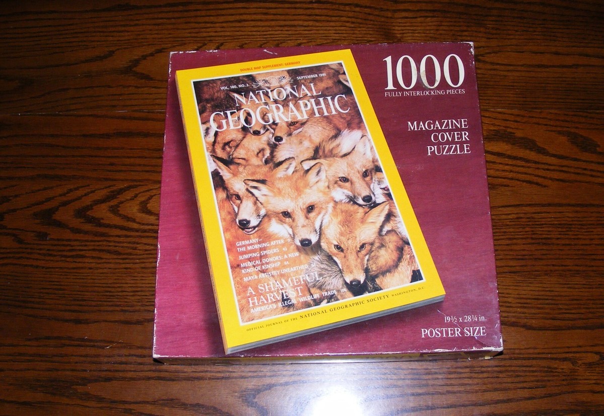 National Geographic Magazine Red Foxes Puzzle, 1000 Pieces