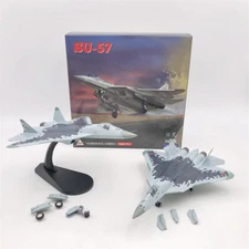 Wltk 1:100 Russian Air Force SU57 SU-57 stealth fighter Diecast model  in box