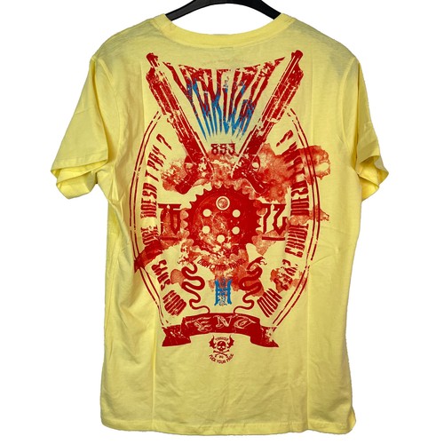 Camiseta Hombre Yakuza TSB419 Color Amarillo - Imagen 3 de 4