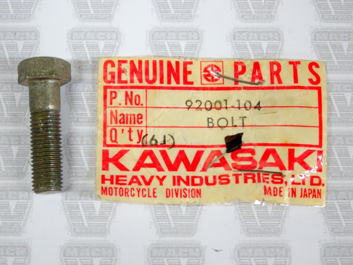 かは Kawasaki NOS NEW 92001-104 Hex Head Bolt 8x28 Z1 H1 H2 S2 S3 KH KX