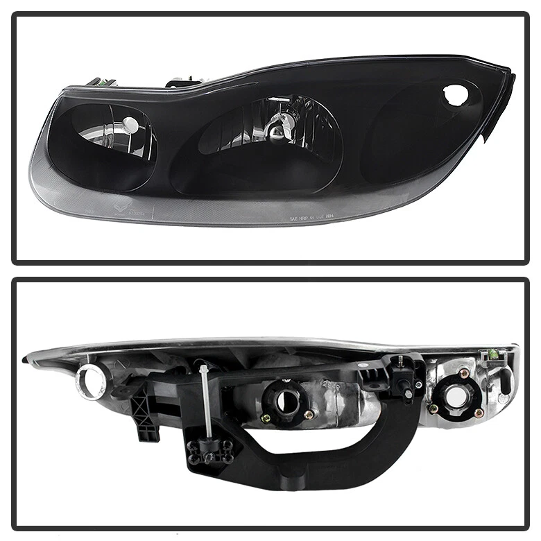 Черные фары головного света 2001-2002 Saturn серии SC SC1 SC2 неоригинальные 01-02 - Изображение 2 из 4