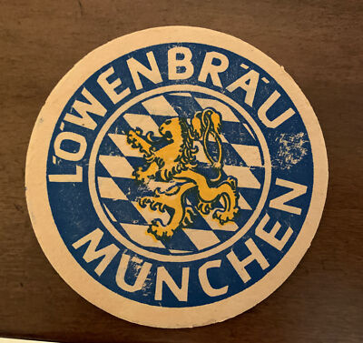 1974 Lowenbrau Munchen Nationaltheater Bierdeckel Beer Coaster