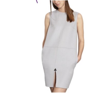 light grey shift dress