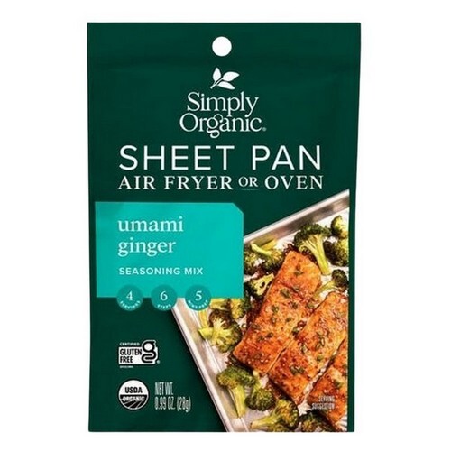 Hoja Simply Organic Sartén Condimento Umami Jengibre 0.99 OZ - Imagen 1 de 1