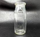 VTG Pike Dairy Farm Half Pint Embossed Glass Milk Bottle Farmhouse Decor KP21
