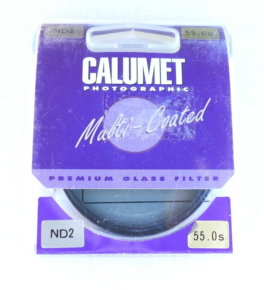 55mm Calumet (Kenko) ND2 Filter - Multi Coated 2x Neutral Density - NEW - Image 3 of 3