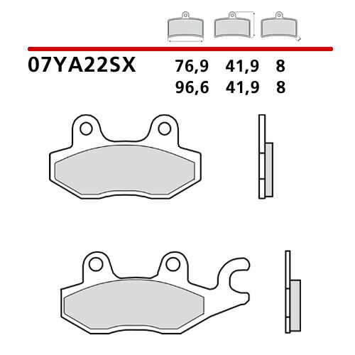 Paire Plaquettes Frein Avant BREMBO Triumph Trophy Left Caliper 900 91> - Photo 1/9