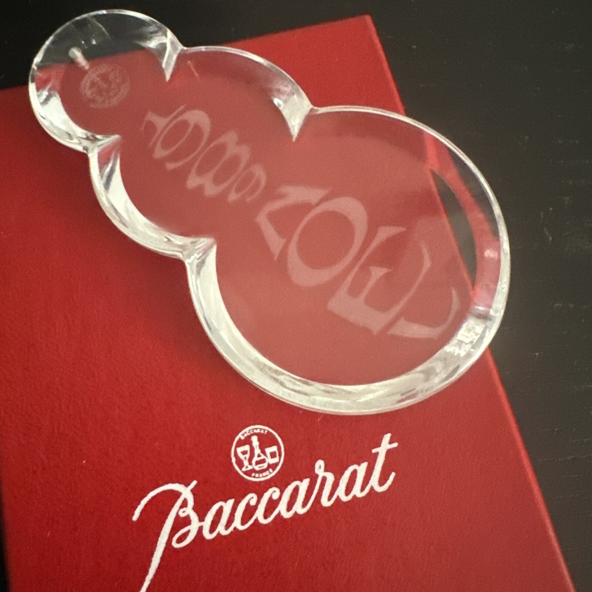 Baccarat 1989スノーマン型クリスタル 大阪ショップ Baccarat 1989スノーマン型クリスタル