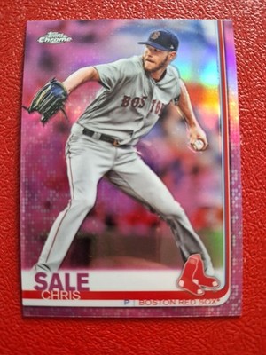 2019 Topps Chrome MLB Pink Refractor #165 Chris Sale Boston Red Sox