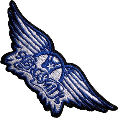 Gadget - Aerosmith - Aerosmith Woven Patch: Wings Blue -D- Rock Off