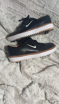 Nike Mens 7 Janoski Golf Shoes G Tour Leather Spiked Black BV8070 Excellent Cond