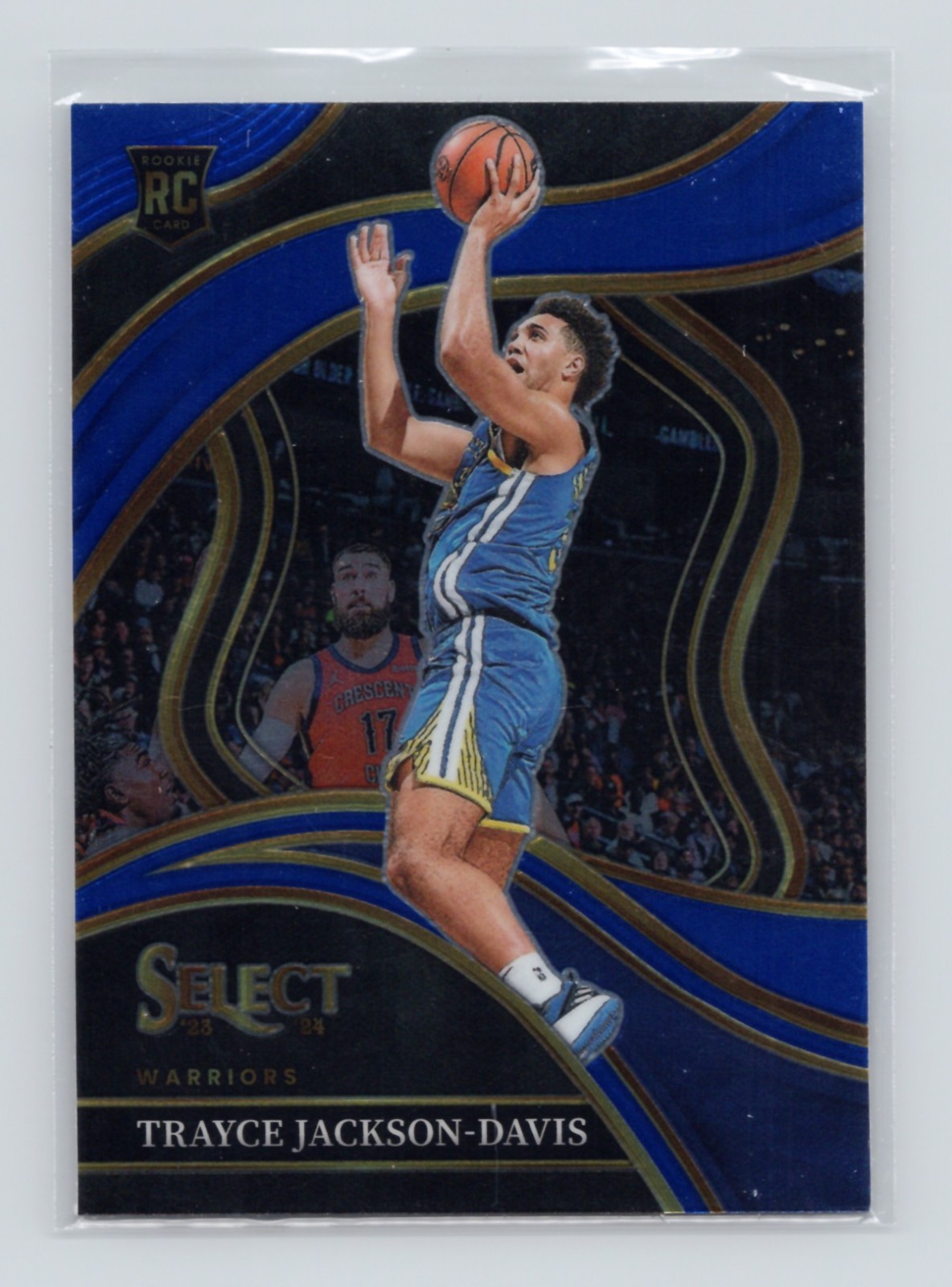 2023-24 Panini Select Blue Prizm #278 Trayce Jackson-Davis (RC) - Warriors (F)