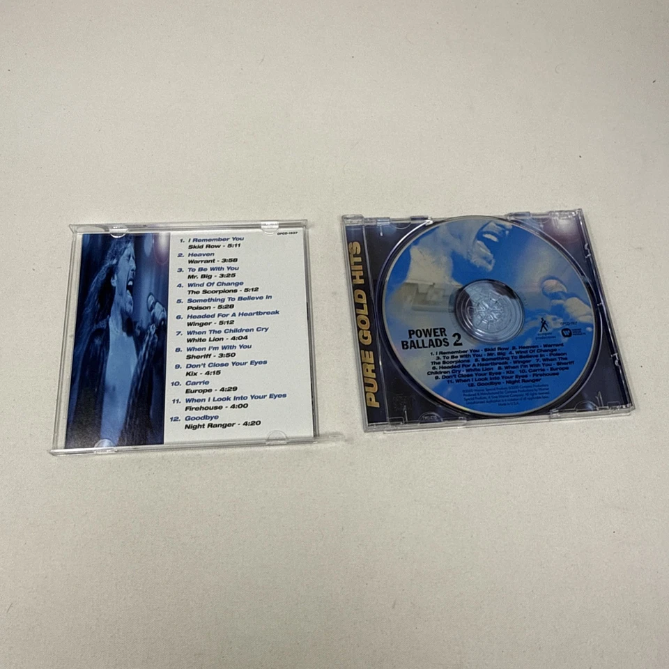 Power Ballads 2 Warrant, Scorpions, Poison, Europe, Mr. Big and more CD 1147 - Image 2 of 3