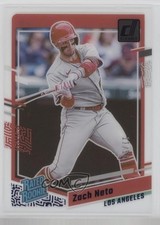2023 Panini Chronicles Clearly Donruss Rated Rookie Blue 11/50 Zach Neto #6 1t4y