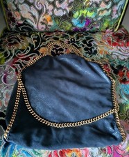 Stella McCartney Falabella Gold Schwarz/Blau
