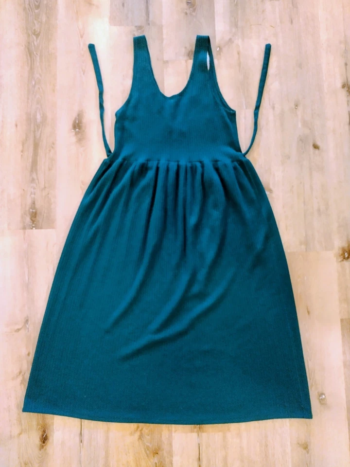 Vestido Elefante Verde Oscuro Años 90 De Colección Talla Pequeña Boho Indie Hippie Retro Foto 2 de 4