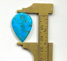 Kingman Turquoise Pear Cabochon Gemstone Natural Kingman Turquoise 13 CT G0=02
