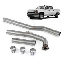 Exhaust Pipe Muffler For Chevy Silverado Gmc 2011-2015 6.6l Duramax 409ss Steel Exhaust Pipe Muffler For Chevy Silverado Gmc 2011-2015 6.6l Duramax 409ss Steel