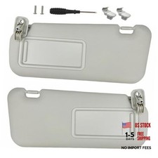 Sun Visor Pair Compatible with 2010-2013 Mazda 3 Non Without Light