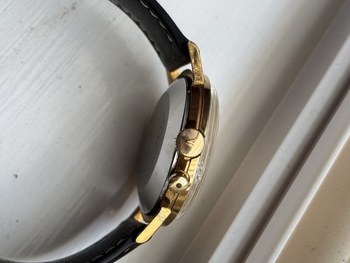 Orologio Sveglia Vintage Vulcain Cricket Cassa Grande Oversize Oro Cal 120 - Foto 5 di 17