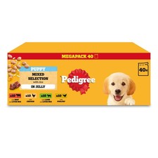 PEDIGREE Puppy Dog Food Pouches Chunks in Jelly, 40 x 100g 4 kg (Pack of 1) 4.34 per kilo