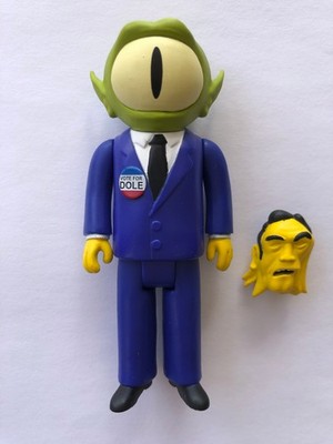 Super7 ReAction The Simpsons Treehouse of Horror Alien Kang Dole Action Figure