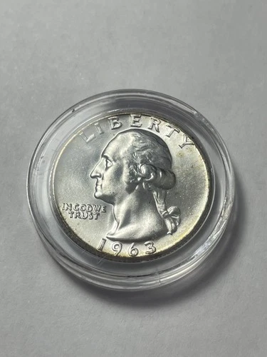 1963 Type B Reverse Silver Washington Quarter BEAUTIFUL UNC