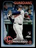 Kyle Manzardo 2024 Topps Chrome Update #USC196 Refractors Guardians Baseball RC