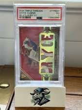 2024 Topps Triple Threads BRYCE HARPER Relic Card-Ruby 1/1 PSA SP