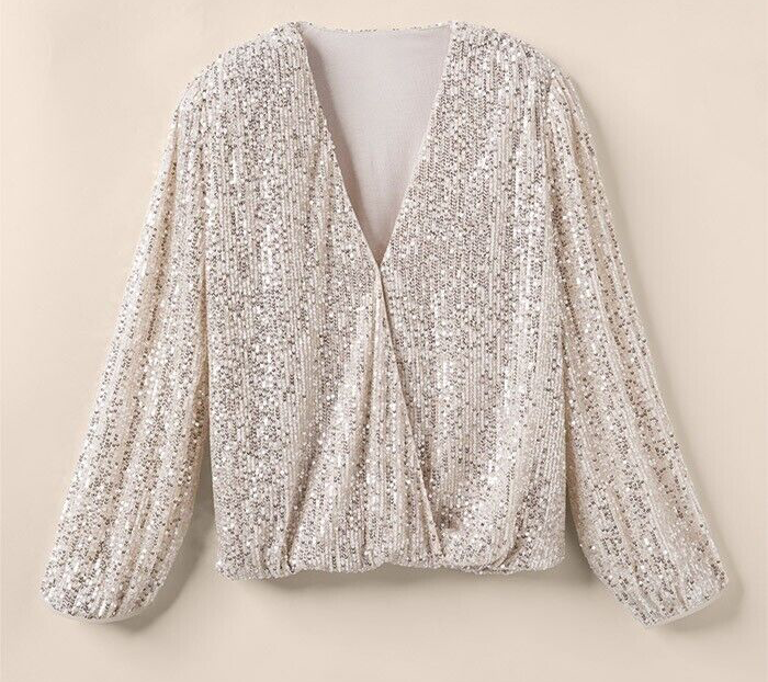 Matilda Jane Good Hart GH All that Glitters Sequin Top size M